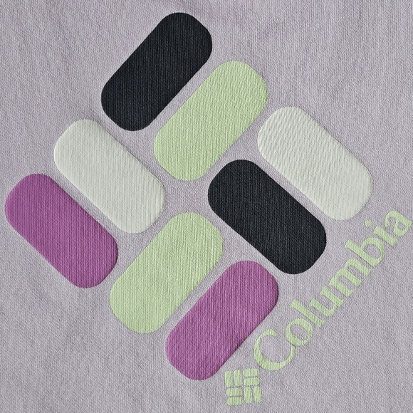 Columbia Women's French Terry Crew Neck Pullover Sweatshirt Lilac Size M‎ - Picture 2 of 8